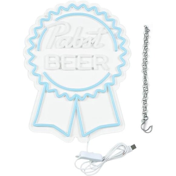 Pabst Beer Neon Signs Wall Decor LED Neon Lights Suitable for Man Cave Bar PUB - Picture 6 of 7